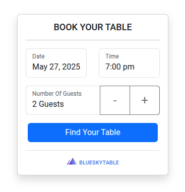 widget blueskytable